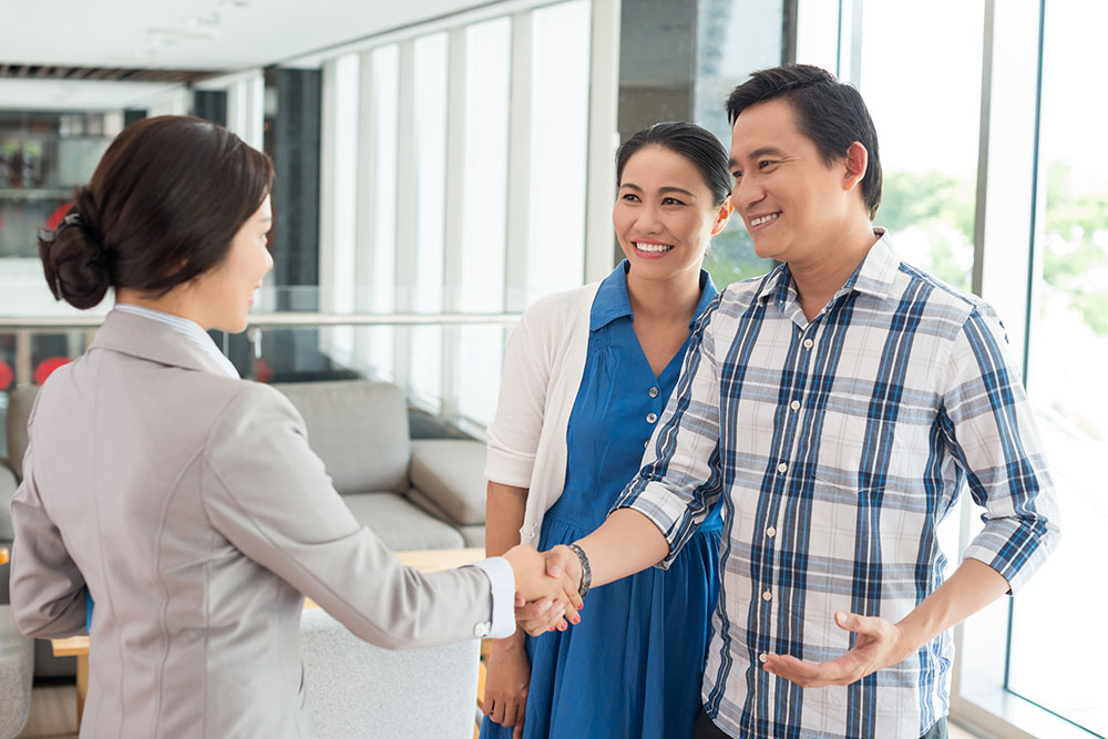 couple meeting financial advisor